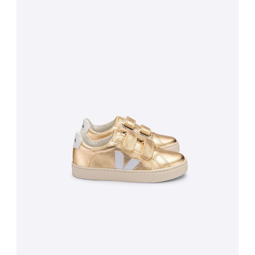 Kids\' Veja ESPLAR CHROMEFREE Shoes Gold | SG 725HAP